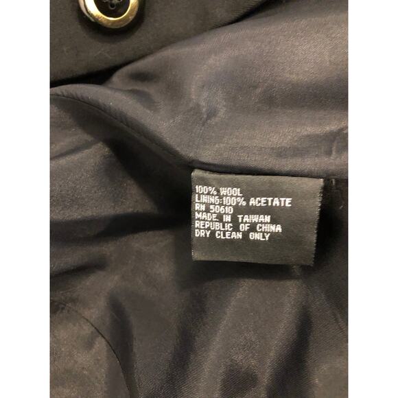 Kasper And Company ASL Women Jacket Size 6 Black 100% Wool V-neck Single Button - Picture 9 of 11